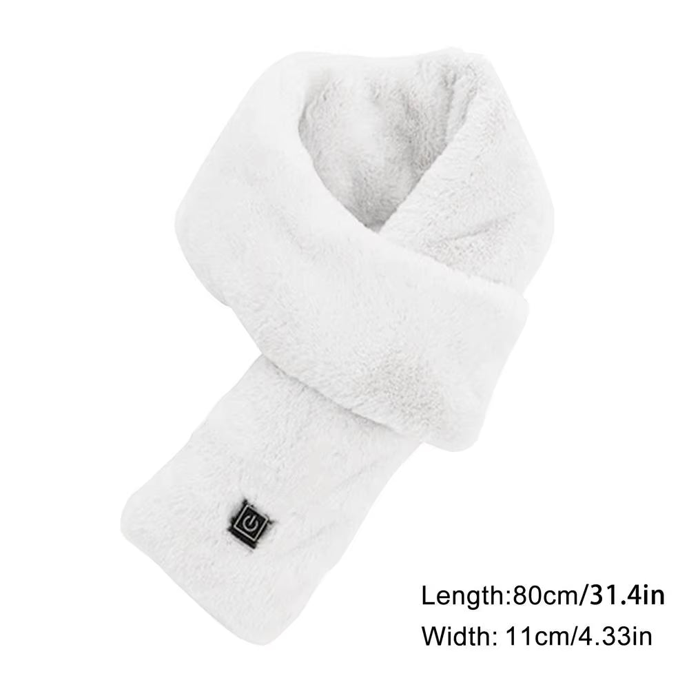 Heating Scarf Electric Heated Scarf USB Rechargeable Soft Three-Gear Temperature Control Neck Wrap Warmer for Women Men