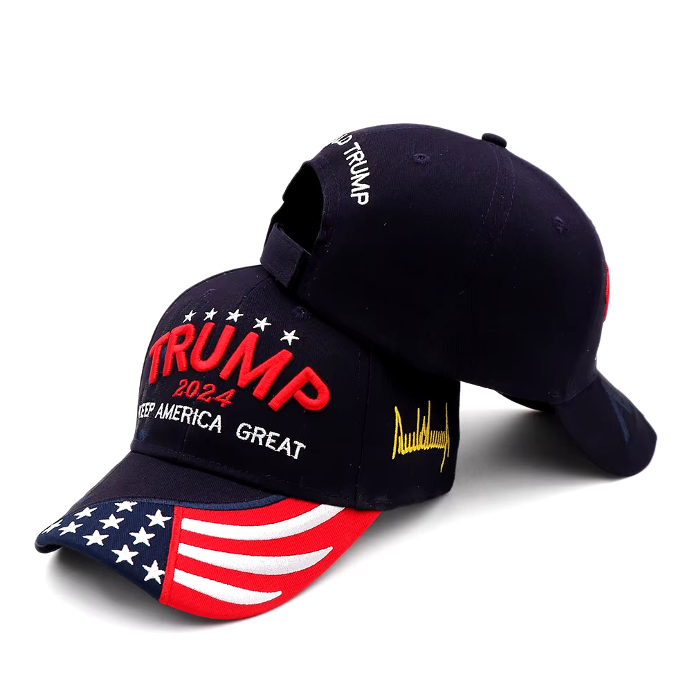 Donald Trump Hat Camouflage Cap Keep America Great MAGA Hat President 2024 American Flag USA Baseball Caps